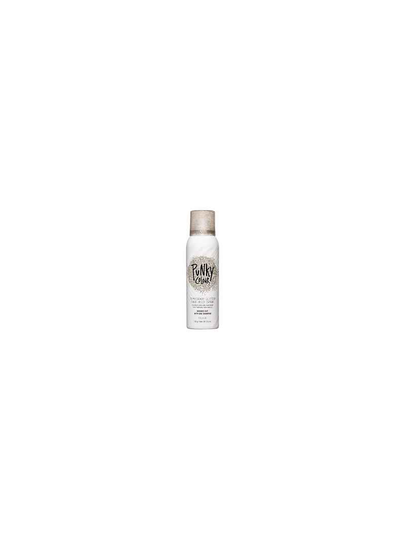 Punky Colour Temporary Glitter Hair & Body Spray Silver - 100g