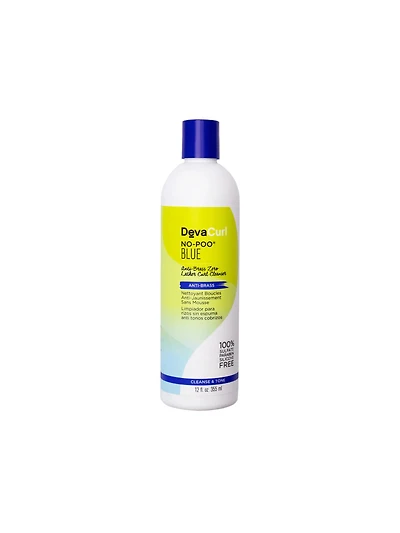 DevaCurl No-Poo Blue Anti-Brass Zero Lather Curl Cleanser - 355ml
