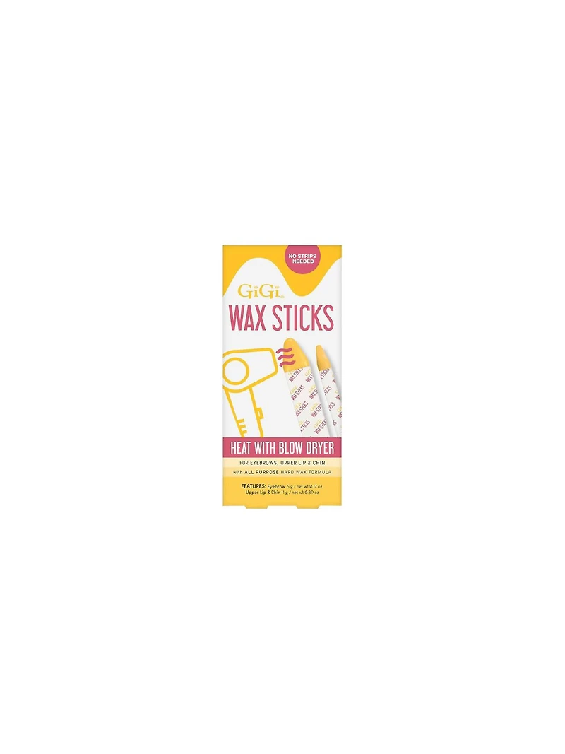 GiGi Wax Sticks 2 Pack - Yellow