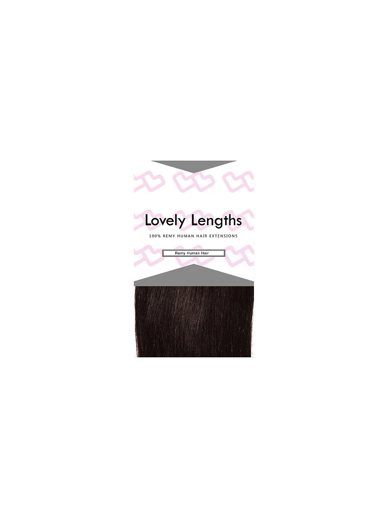 Lovely Lengths Clip-In Extensions Inch 1B Natural Black