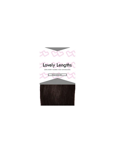 Lovely Lengths Clip-In Extensions Inch 1B Natural Black