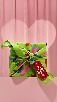 Emballage de tissu Love