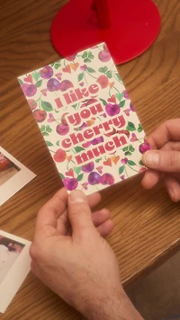 Carte postale I Like You Cherry Much