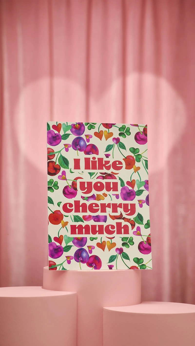 Carte postale I Like You Cherry Much