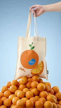 Orange Tote Bag