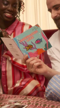 Carte de souhaits avec épinglette Underwater Love