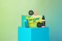 Travel-sized skincare and haircare kit