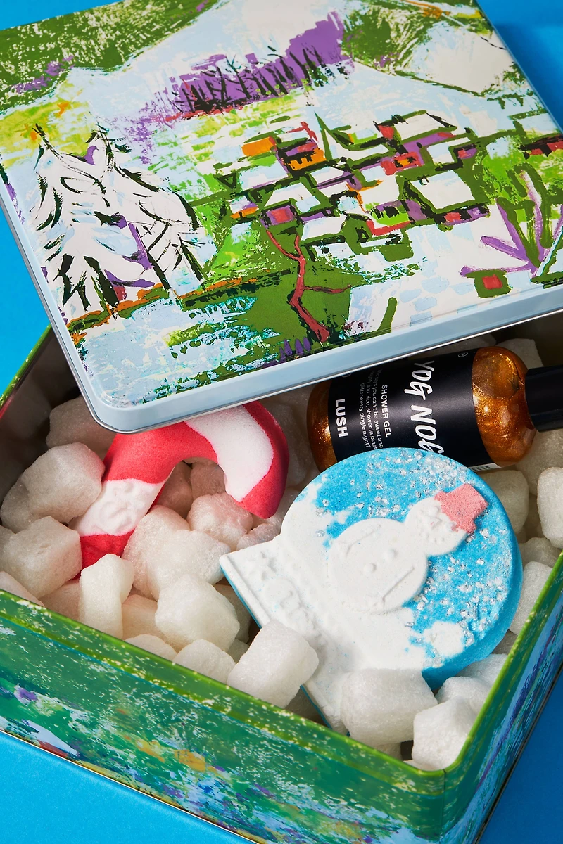 Winter Cabin Tin