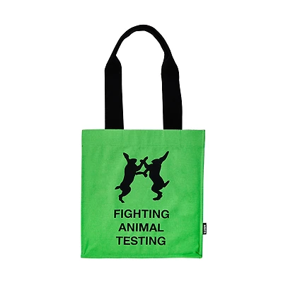 Fighting Animal Testing Green | Canvas Bag