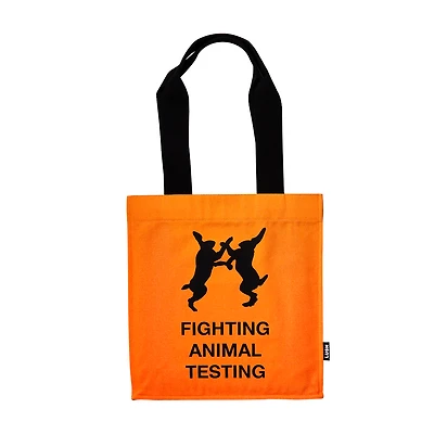 Fighting Animal Testing Orange | Canvas Bag