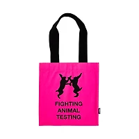 Fighting Animal Testing Pink | Canvas Bag