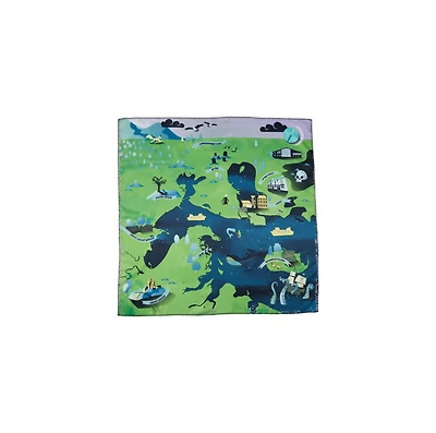 Emballage de tissu Treasure Map