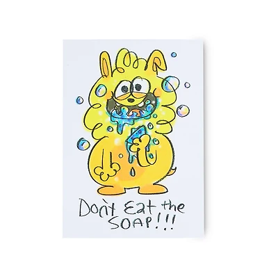 Don't Eat the Soap!!! | Postcard