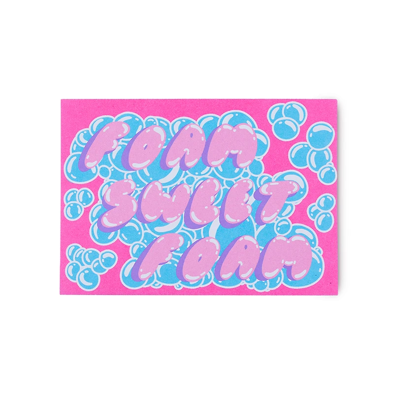 Foam Sweet Foam | Postcard