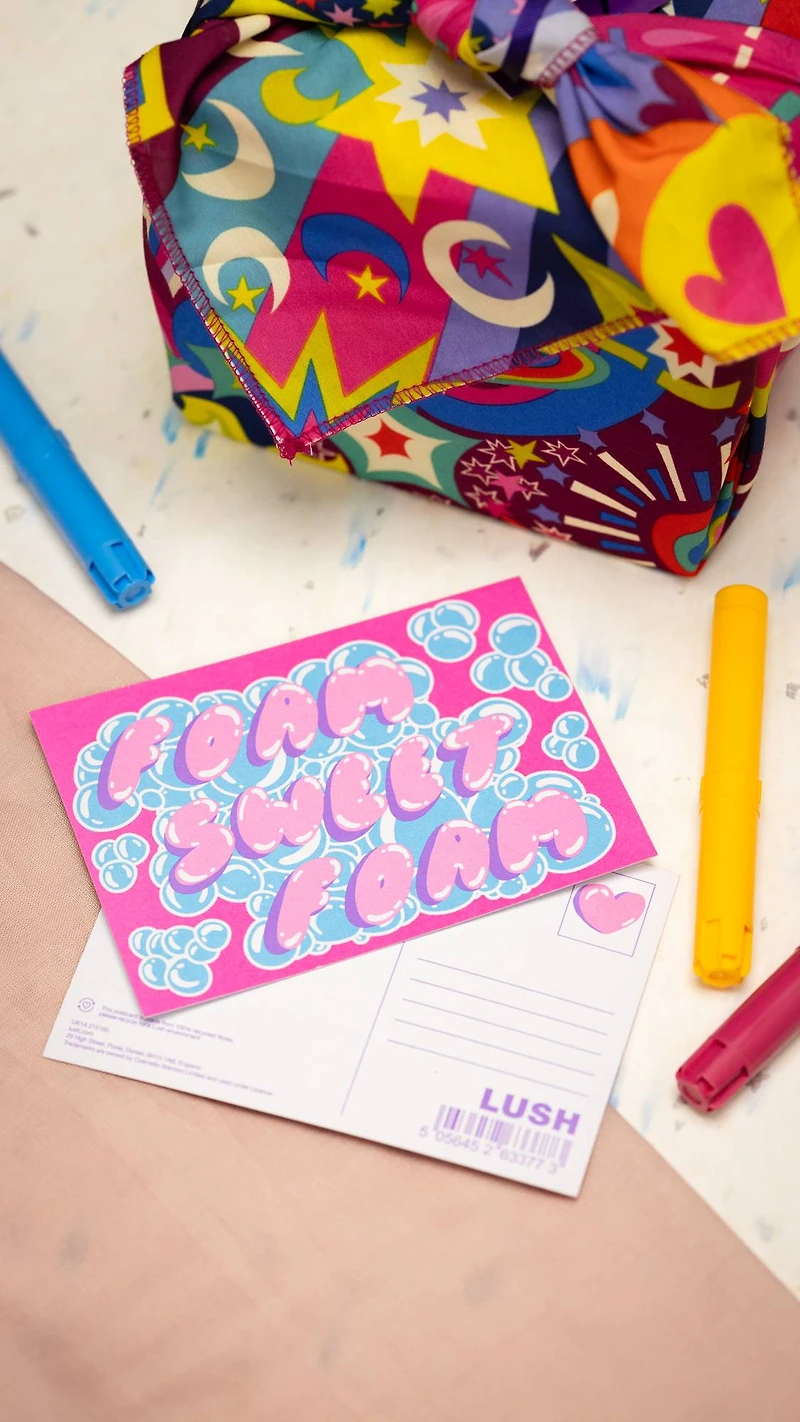 Foam Sweet Foam | Postcard