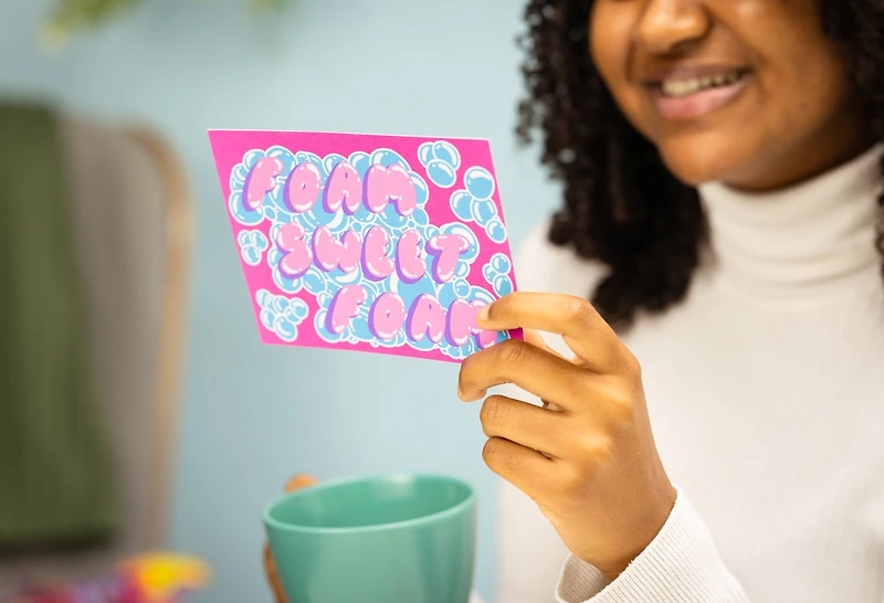 Foam Sweet Foam | Postcard