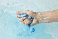 The Big Blue Skies And Fluffy White Clouds Bubble Bar