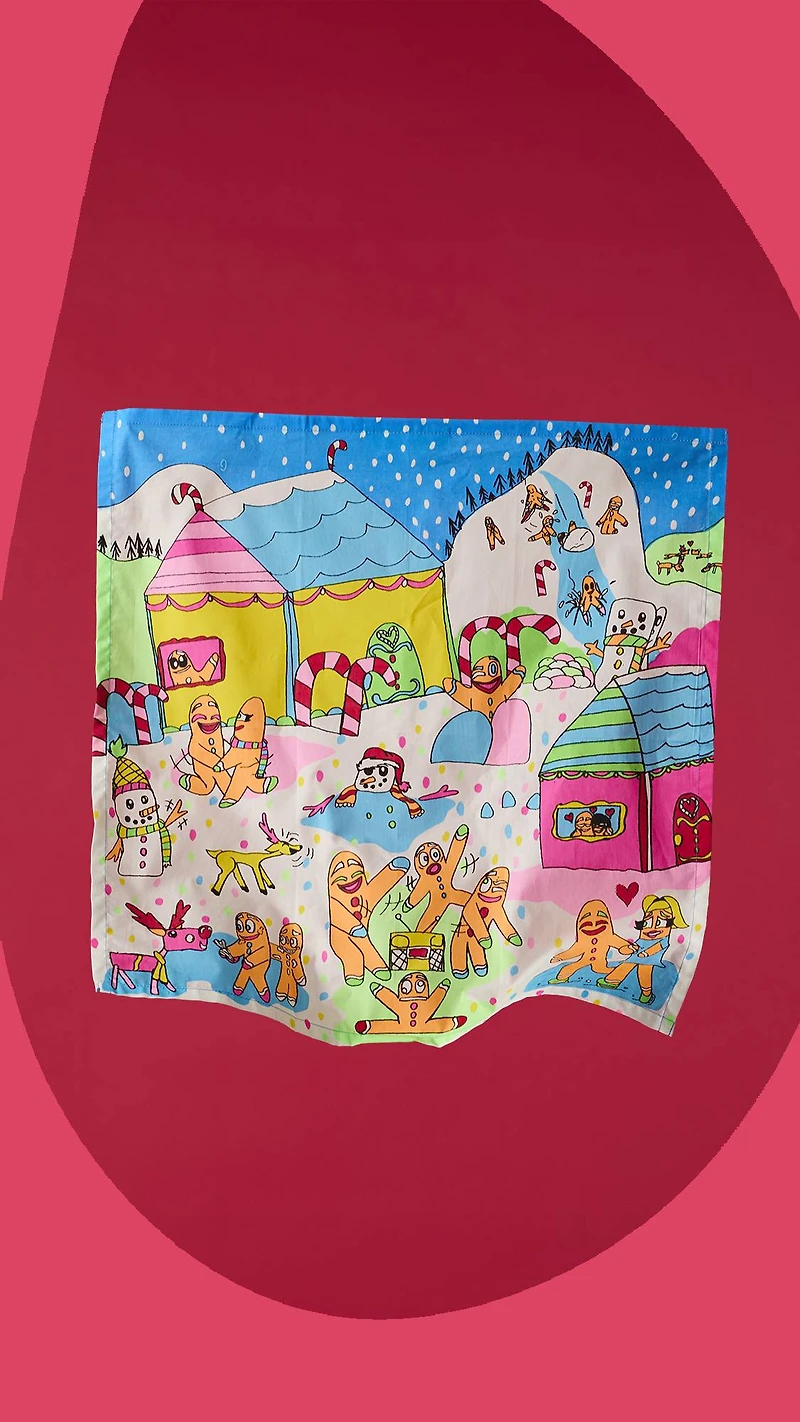 Gingerbread Party Knot Wrap