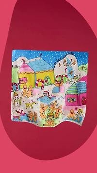 Gingerbread Party Knot Wrap