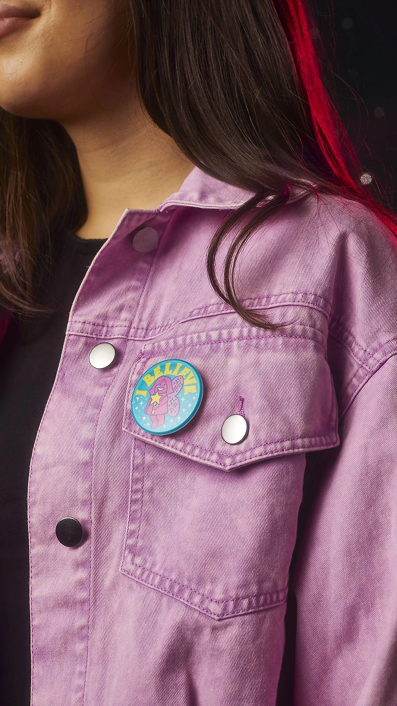 I Believe ... In Snow Fairy Greeting Card With Pin