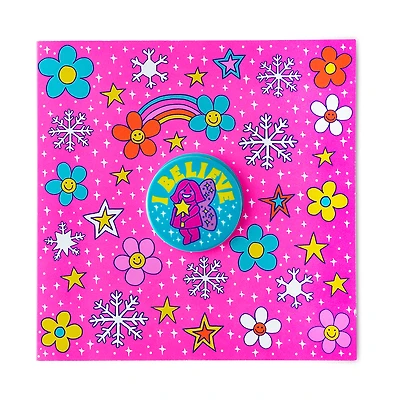 I Believe ... In Snow Fairy Greeting Card With Pin