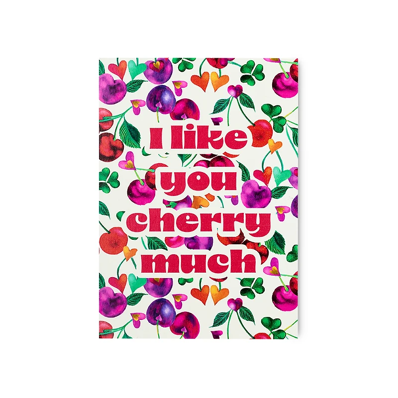 I Like You Cherry Much Postcard