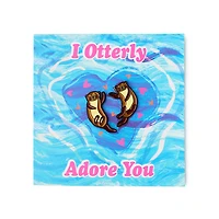 I Otterly Adore You Greeting Card With Pins