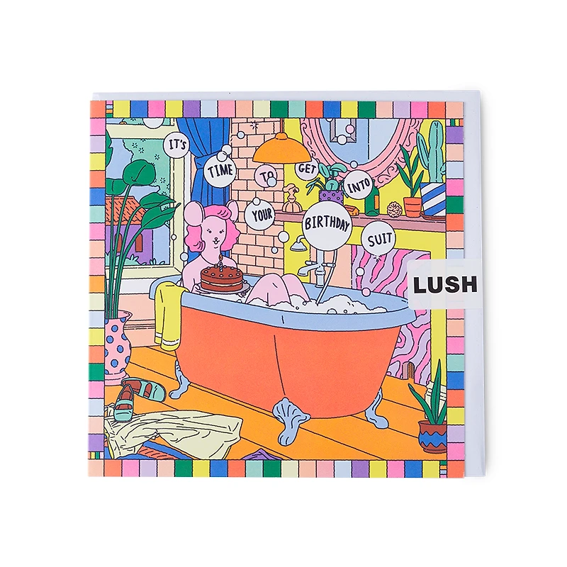 It's Time to Get Into Your Birthday Suit | Greetings Card