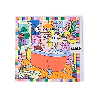 It's Time to Get Into Your Birthday Suit | Greetings Card