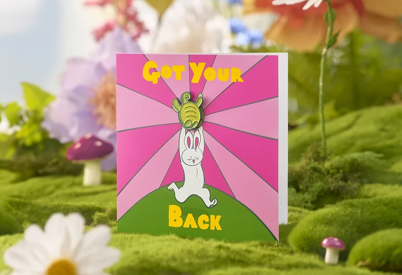 Got Your Back Greeting Card With Pin