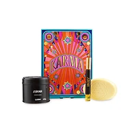 Cadeau avec chandelle Karma