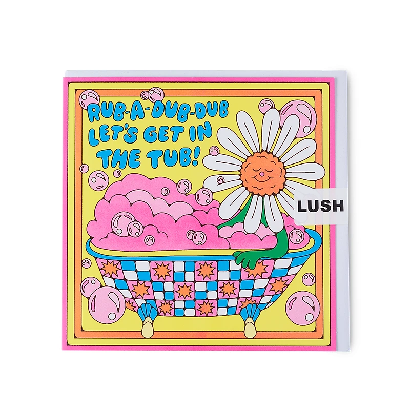 Rub-A-Dub-Dub Let's Get in the Tub! | Greetings Card