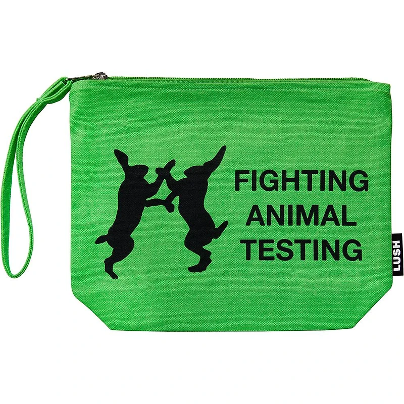 Fighting Animal Testing Fluoro Green Tote Bag