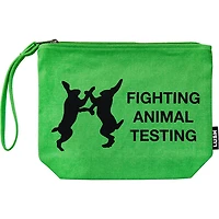 Fighting Animal Testing Fluoro Green Tote Bag