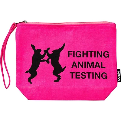 Fighting Animal Testing Fluoro Pink Tote Bag