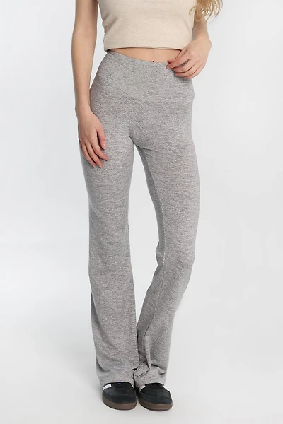 Super Soft Fleeceback Flare Leggings - /