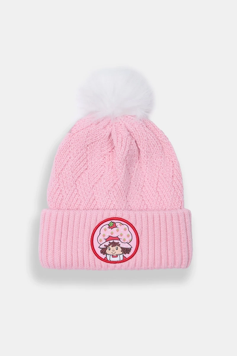 Strawberry Shortcake Pom Pom Beanie - Pink / O/S