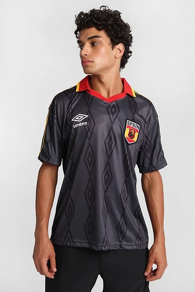 Umbro Spain Graphic Soccer Jersey - Black /