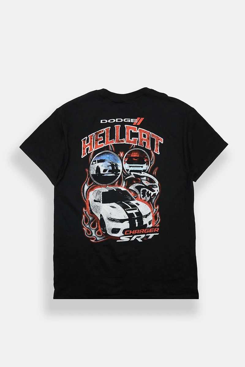Dodge Hellcat Charger Graphic Tee - Black /