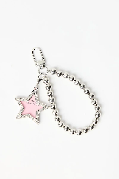 Star Bag Charm Keychain - Pink / O/S