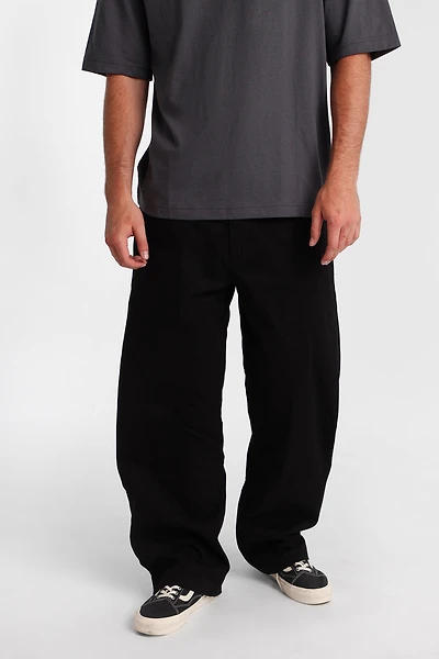 Baggy Oversized Twill Pants - /