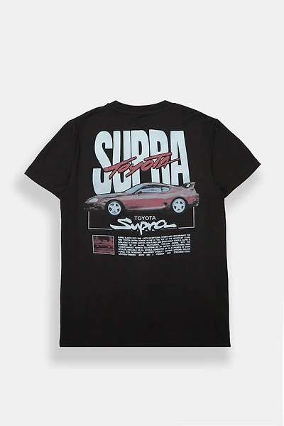 Toyota Supra Script Graphic Tee - Black /