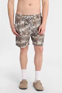 Tree Camouflage Swim Shorts 7" - Multi /