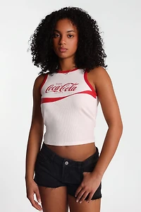 Enjoy Coca-Cola Graphic Tank Top - Red /