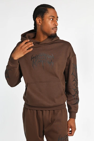 Arsenic Gothic Print Hoodie - /
