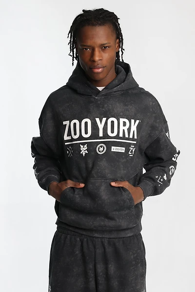 Zoo York Allover Washed Printed Hoodie - /
