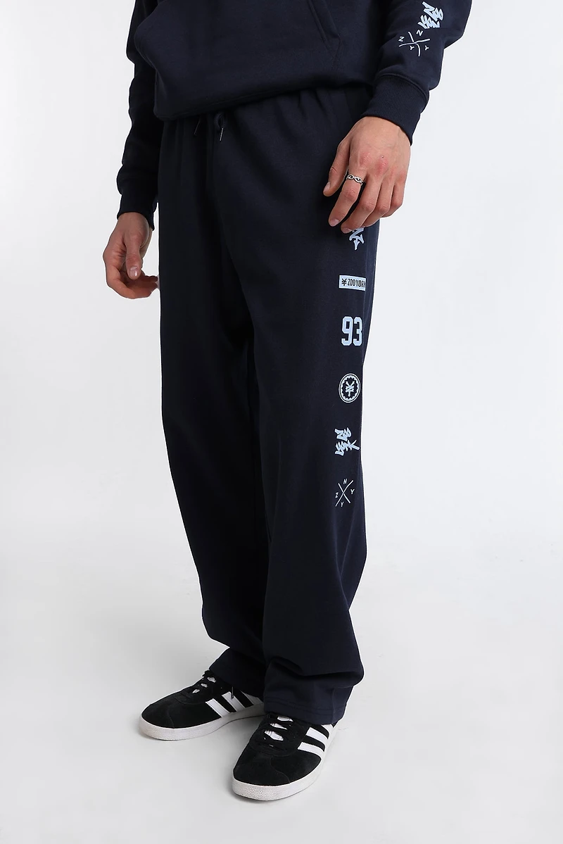Zoo York Contrast Logo Straight Leg Sweatpants - /