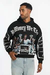 Mens Crooks & Castles Trust Money Hoodie - Black /