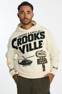 Mens Crooks & Castles Crooksville Hoodie - Natural /