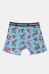 Mens SpongeBob & Patrick Boxer Brief - Blue /